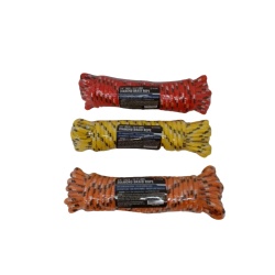 Diamond Braid Rope 1/4 X 25' 110lb. Working Load Ass't Colours"