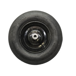 Wheelbarrow Tire w/Rim 4.80/4.00-8 2 Ply Rating 4.25 Hub 5/8" Br"