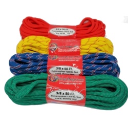 Rope 3/8x50' Assorted Colours 1200lb. - each sold individually"