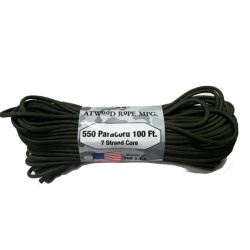 Rope 550 Paracord 100' Green Camo