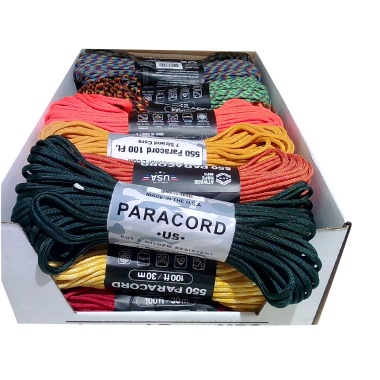 Rope 550 Paracord 100' Various Colours