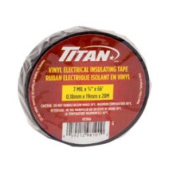 TITAN BLACK P.V.C. ELECTRIC TAPE 19mm x 20m