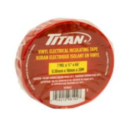 TITAN RED P.V.C. ELECTRICAL TAPE 18mm x 20m