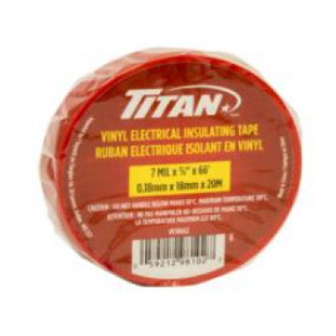 TITAN RED P.V.C. ELECTRICAL TAPE 18mm x 20m