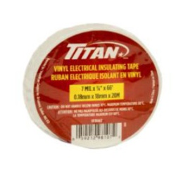 TITAN WHITE P.V.C. ELECTRICAL TAPE 18mm x 20m