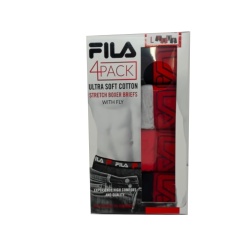 Stretch Boxer Briefs 4pk. Large w/Fly Fila Ass't
