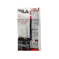 Stretch Boxer Briefs 4pk. Small w/Fly Fila Ass't