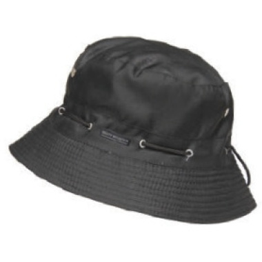 Adjustable Bucket Hat Black - Adjustable Cord With Stopper