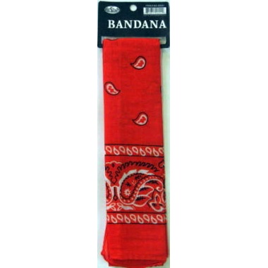 Bandana Printd Orange 21X21 inches