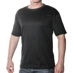 Military T-shirts Medium Black Kwik Dry Short Sleeve