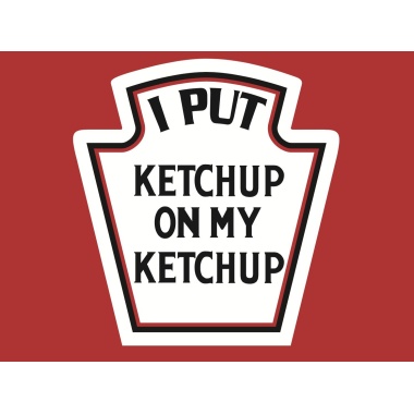 T-Shirt with print - Ketchup - XXL