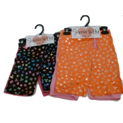 Bike Shorts Girls Size 7-16 2pk. Sophia & Lily(endcap)