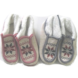 Men's Winter Slippers Snowflake des.(endcap)
