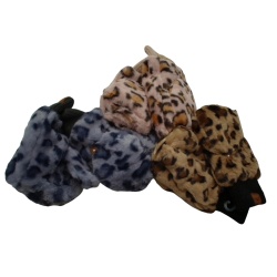 Snow Leopard Mittens Assorted Ladies - each sold individually