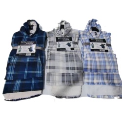 Sweater with Hoodie Flannel Adult - Sherpa – Plaid Patterns(endcap)