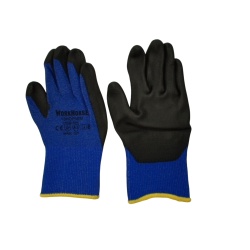 Gloves Medium High Density Polyethylene Dipped Blue Workhorse
