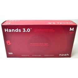 Gloves Nitrile Hands 3.0 Medium 100/pk