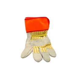 Work Gloves Cowhide Fluorescent Cuff Forcefield