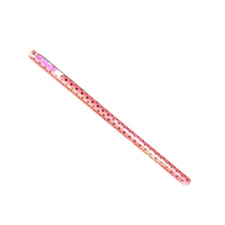Gift Wrap Hot Pink w/Black Dots 15sq. ft. Rosedale