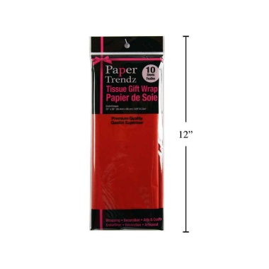 Tissue Paper Wrapping Red 10 sheets 20x26 50.8x66cm