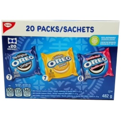 Oreo Variety 20pks. Assorted 482g.