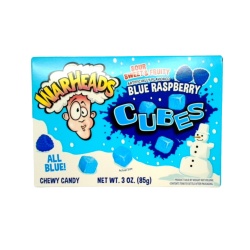 Warheads Blue Raspberry Cubes 85g. Sour Sweet & Fruity