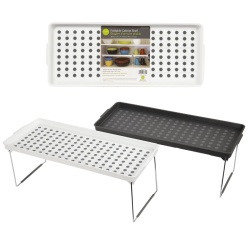 Cabinet Shelf, 18.25x7.5"x7" Foldable 2 col., label L.Gourmet "