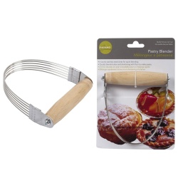 PASTRY BLENDER S/S W/WOODEN HANDLE, L.GOURMET,