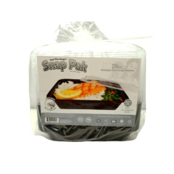 Rectangular Food Storage Containers 28oz. 50pk. Black (or 2/$17.99)