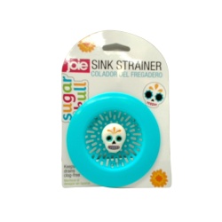 Sink Strainer Sugar Skull Blue Joie