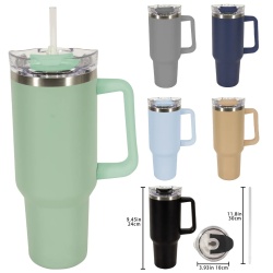 Travel Mug 40oz Insulated Splash Ass't Colours