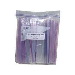 Ziploc sandwich bags 16.5x14.9cm 6.5x5.8 inch 100 pack