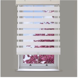Blinds White cordless polyester 24 inch x 84 inch