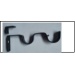 curtain rod Black double support,16-19mm