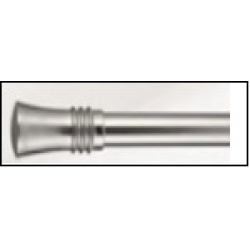 curtain rod Silver extendable triangle-design"3/4"diam, 28' x 48 inch"
