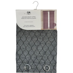 Curtains 54X84Oval Emb.Black"