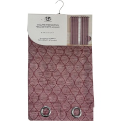Curtains 54X84Oval Emb.Burgndy"