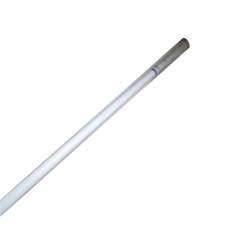 Shower Curtain Rod 42 to 72" White Steel Bodico"
