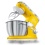 Food Mixer 4L Yellow Stainless Steel Bowl w/Pouring Shield Sencor