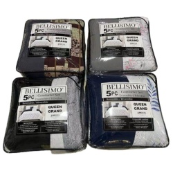 Comforter Set 5PC – Assorted Prints Queen
