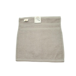 Cotton Face Towel 13 x 13" Pearl Grey Atman"