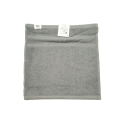 Cotton Face Towel 13 x 13" Silver Atman"