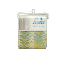 PEVA Shower Curtain Moss Green 70 x 72" Splash Home"