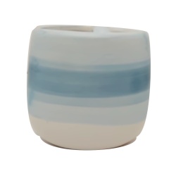 Toothbrush Holder Ceramic Blue Ombre