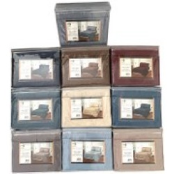 Twin sheet set 1 flat 1 fitted 2 pillowcases asst colours solid