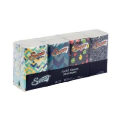 Pocket tissue 3 ply Sauve 10 tissues per pack - 8 pack