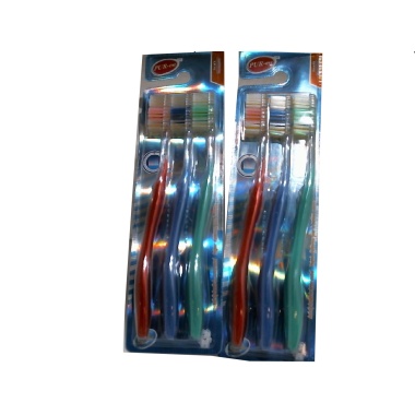 Toothbrush 3 Pack Soft Adult Purest