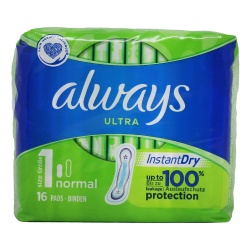 Women's Pads Ultra 16pk Size1 Normal Always