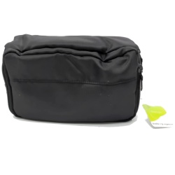 Cosmetic Bag Double Zip Organizer 8x4"x4.5" Black Daylogic"