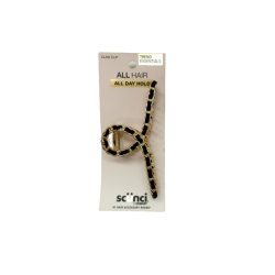 Claw Clip Faux Leather & Chain Scunci